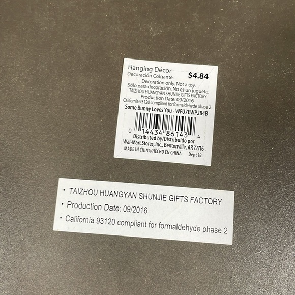 Some Bunny Loves You Easter Bunny Hanging Sign | Spring Easter NWT - Picture 5 of 7